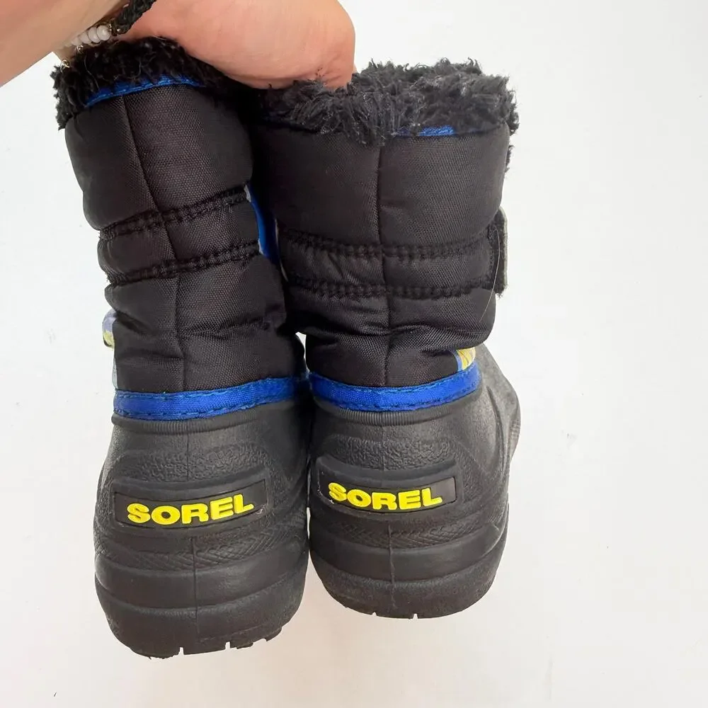 Sorel Black Snow Boots Toddler Boys 9